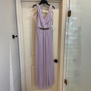 David’s Bridal Bridesmaids dress color Iris
